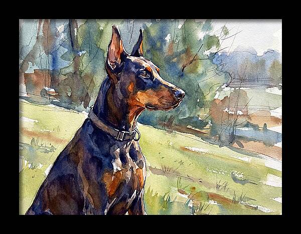 Doberman In Nature