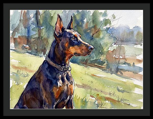 Doberman In Nature
