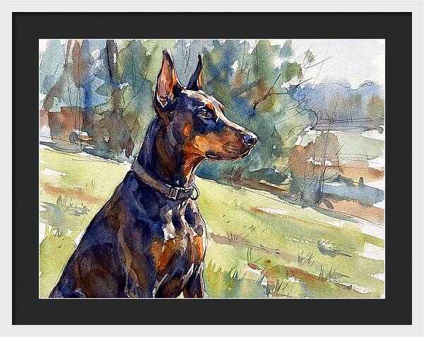 Doberman In Nature