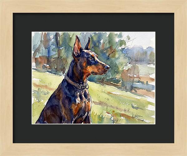 Doberman In Nature