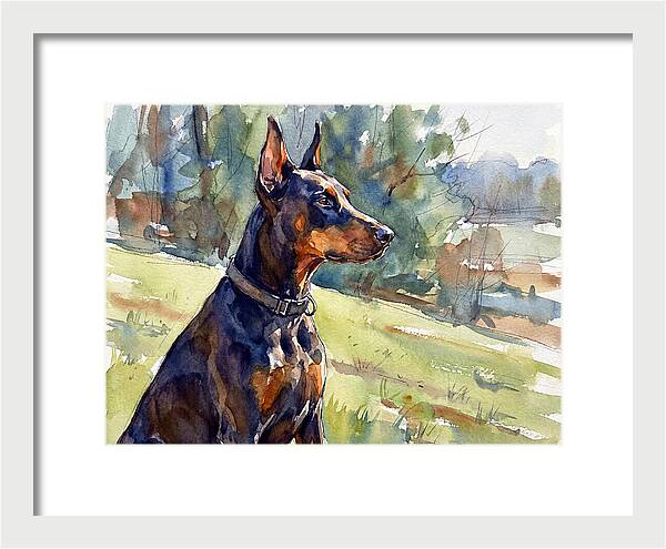 Doberman In Nature