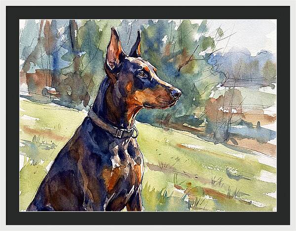 Doberman In Nature