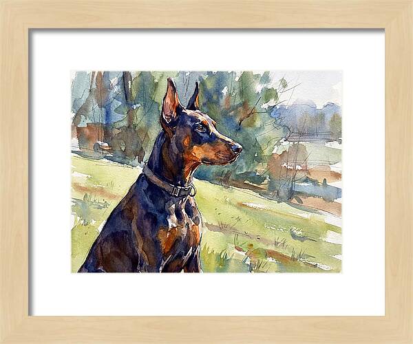 Doberman In Nature
