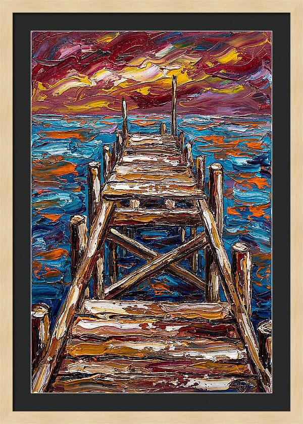 Dock Under Vibrant Skies