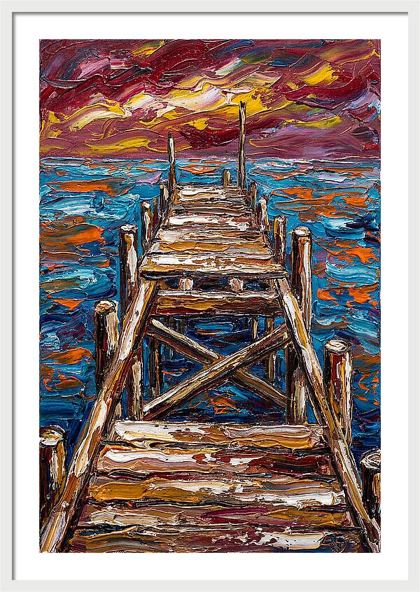 Dock Under Vibrant Skies