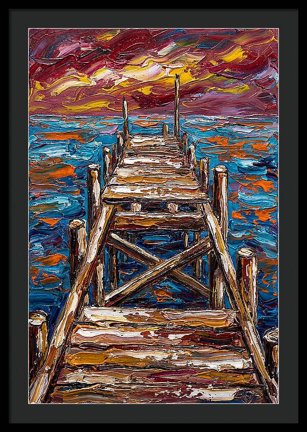 Dock Under Vibrant Skies