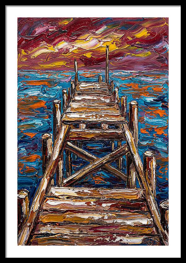 Dock Under Vibrant Skies