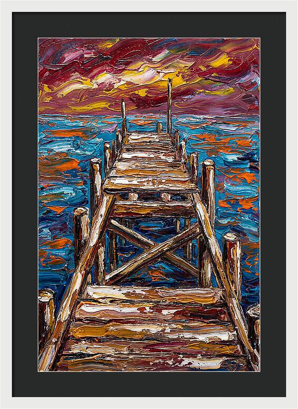 Dock Under Vibrant Skies