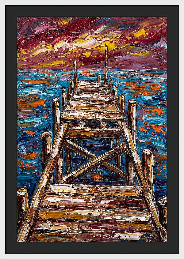 Dock Under Vibrant Skies