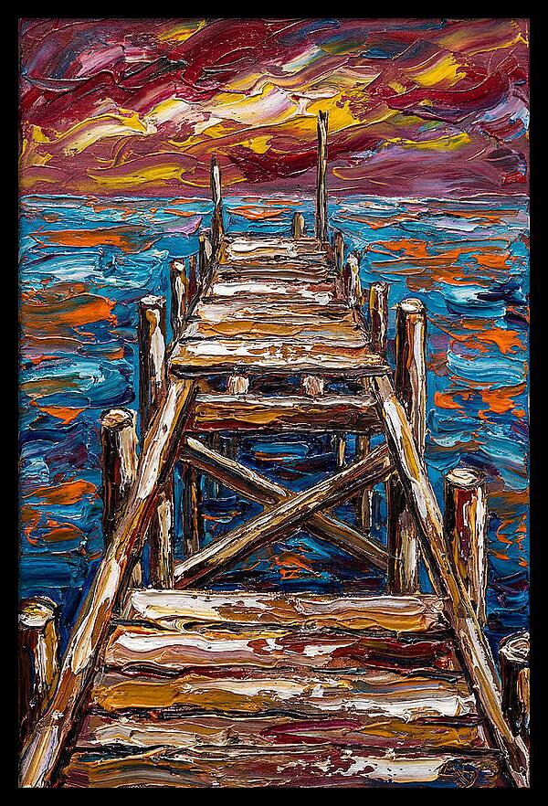 Dock Under Vibrant Skies