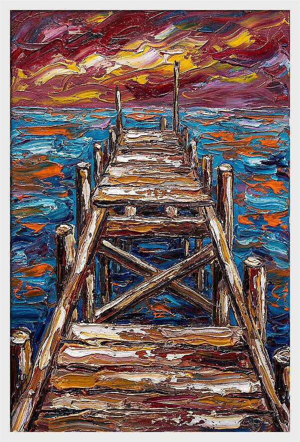 Dock Under Vibrant Skies