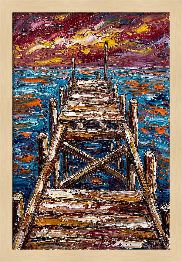 Dock Under Vibrant Skies