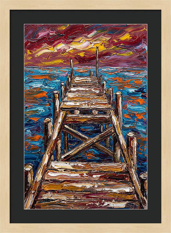 Dock Under Vibrant Skies