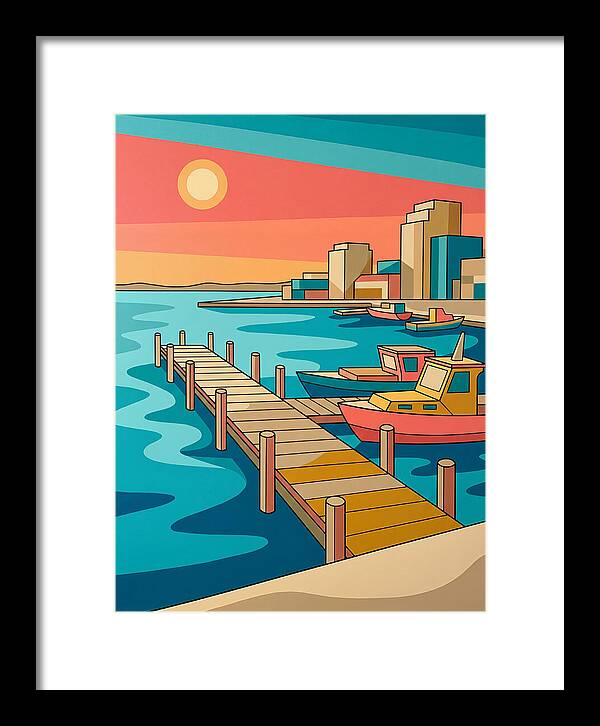 Dockside Serenity At Sunset