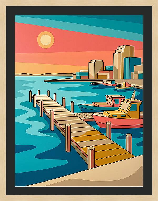 Dockside Serenity At Sunset