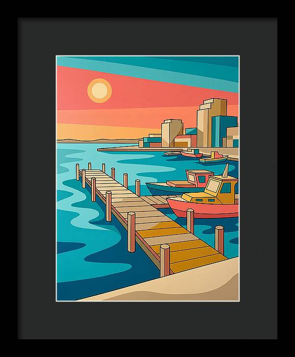 Dockside Serenity At Sunset