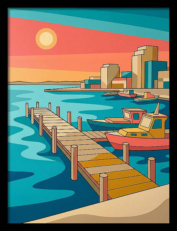 Dockside Serenity At Sunset