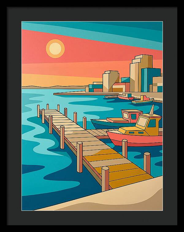 Dockside Serenity At Sunset