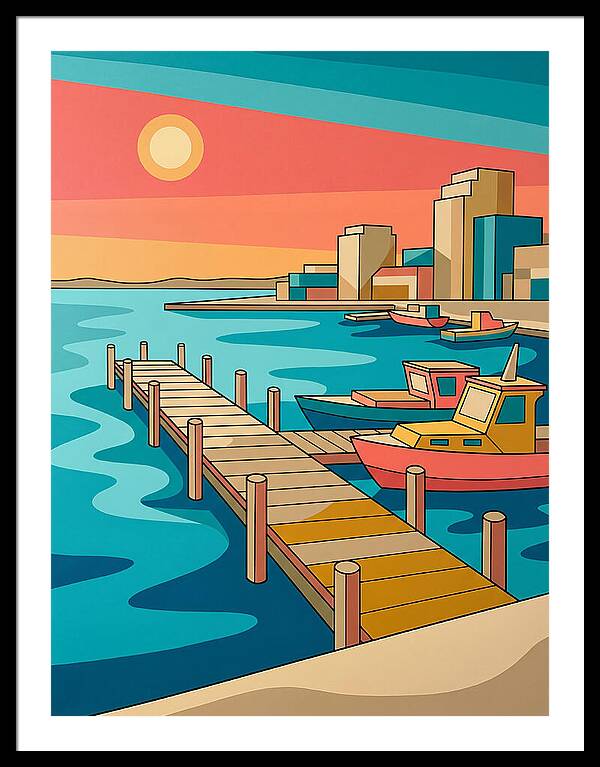 Dockside Serenity At Sunset
