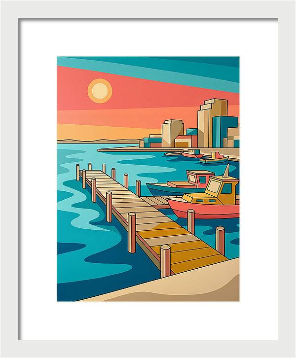 Dockside Serenity At Sunset