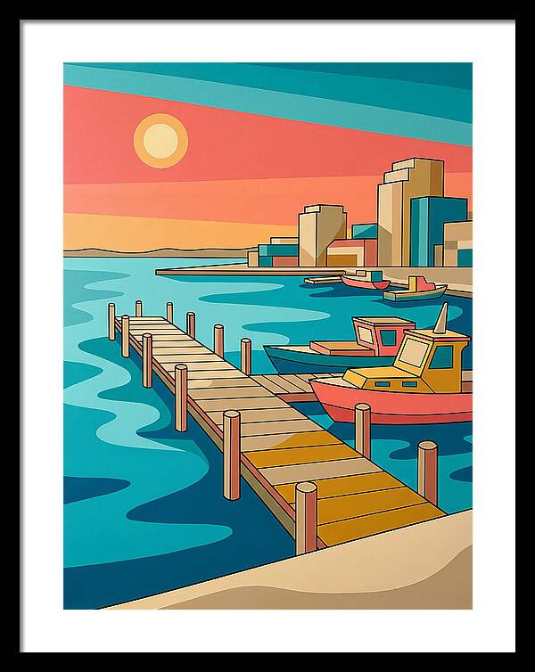 Dockside Serenity At Sunset