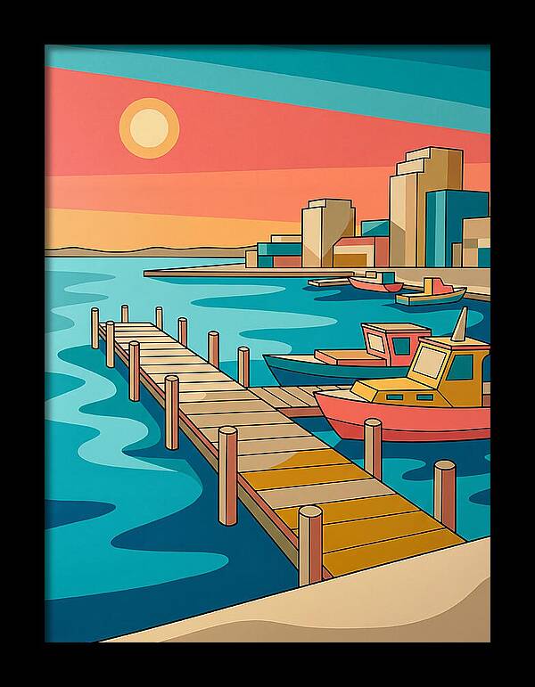 Dockside Serenity At Sunset