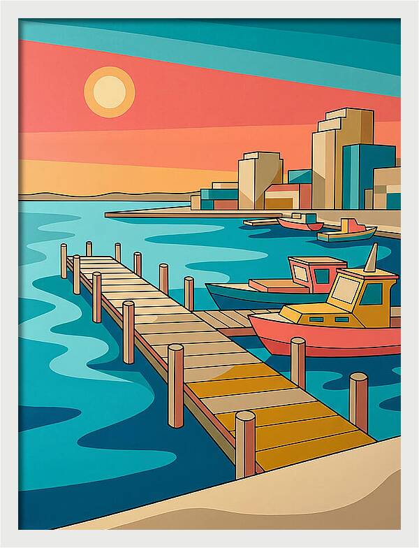 Dockside Serenity At Sunset