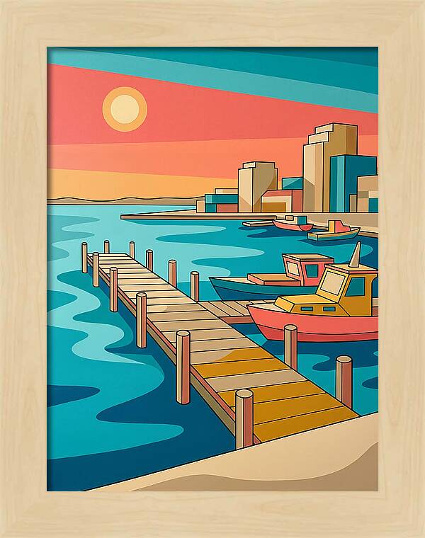 Dockside Serenity At Sunset