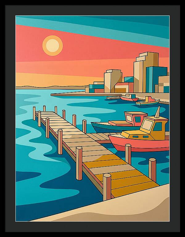 Dockside Serenity At Sunset