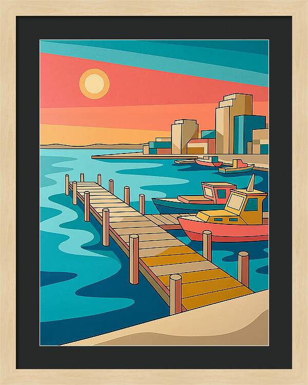 Dockside Serenity At Sunset