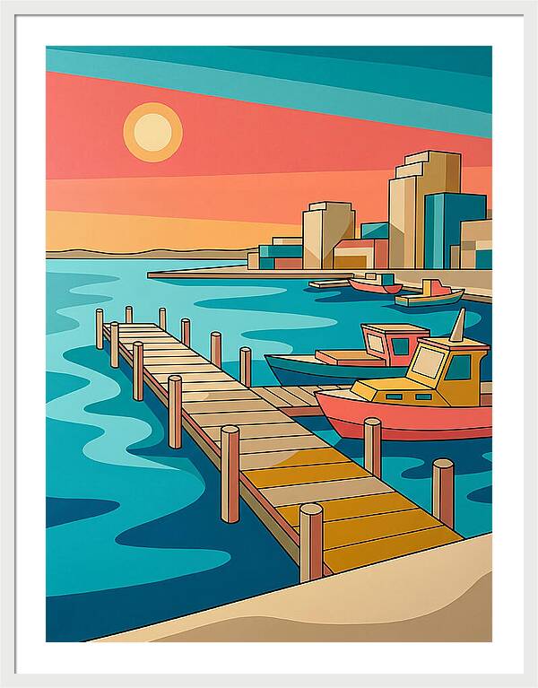 Dockside Serenity At Sunset