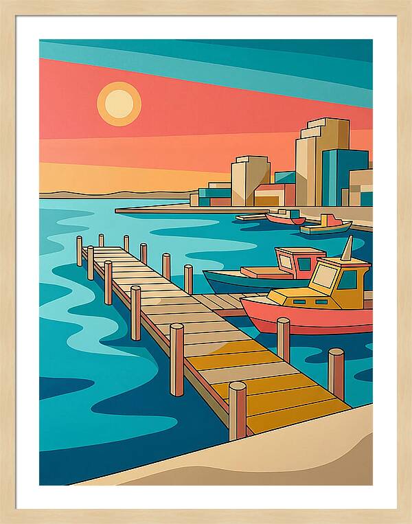 Dockside Serenity At Sunset