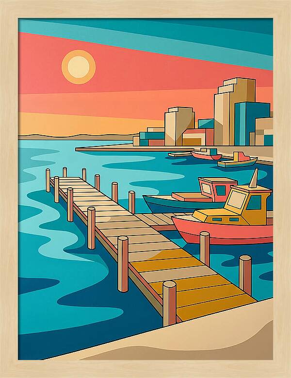 Dockside Serenity At Sunset