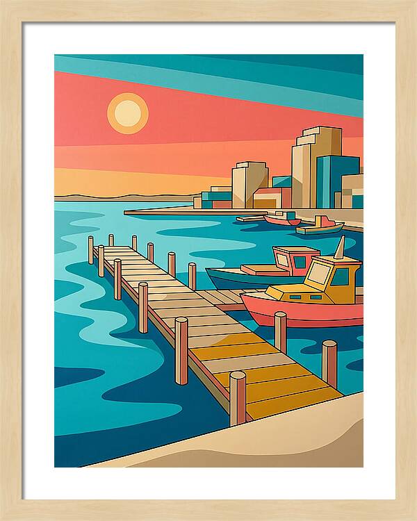 Dockside Serenity At Sunset