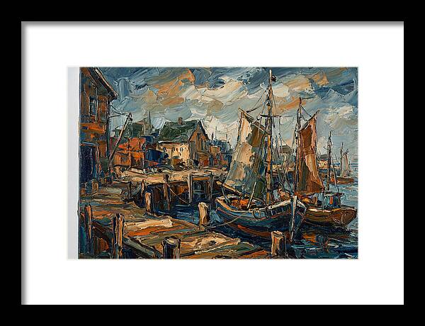 Dockside Serenity In Palette Knife