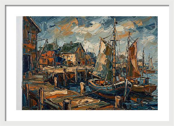 Dockside Serenity In Palette Knife