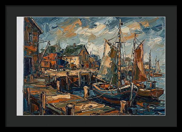 Dockside Serenity In Palette Knife