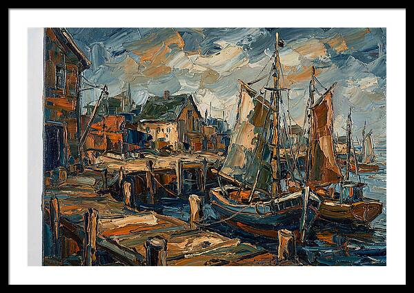 Dockside Serenity In Palette Knife