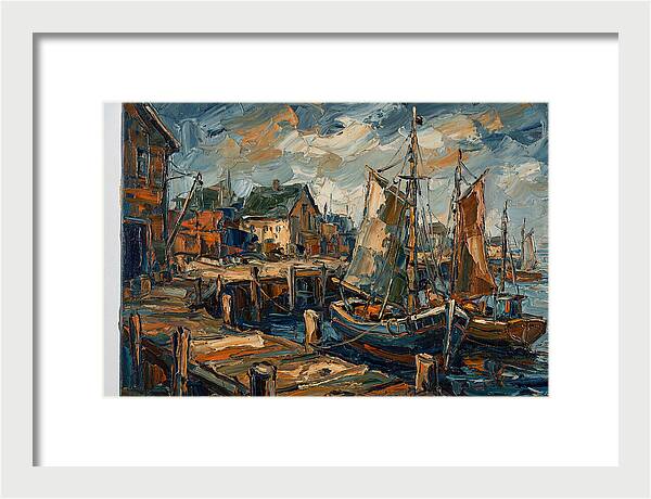 Dockside Serenity In Palette Knife