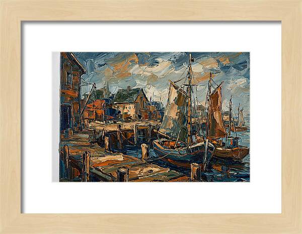 Dockside Serenity In Palette Knife