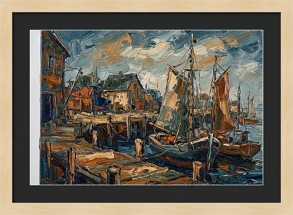 Dockside Serenity In Palette Knife