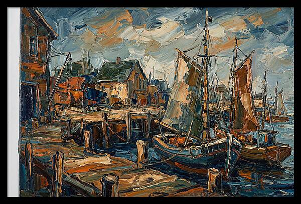 Dockside Serenity In Palette Knife