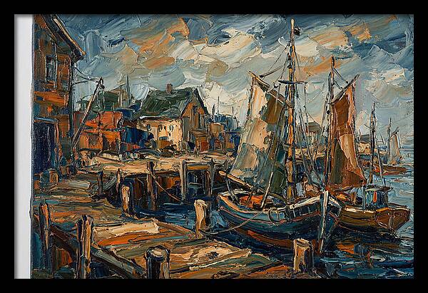 Dockside Serenity In Palette Knife