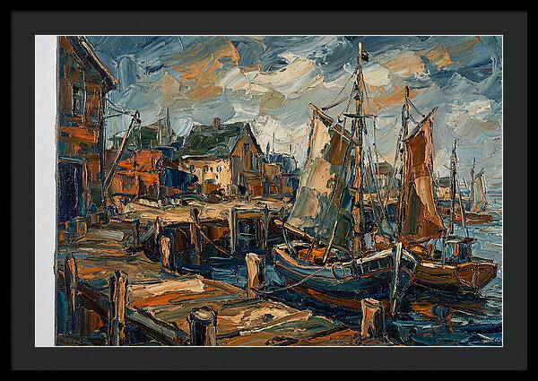 Dockside Serenity In Palette Knife