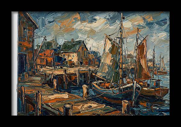 Dockside Serenity In Palette Knife