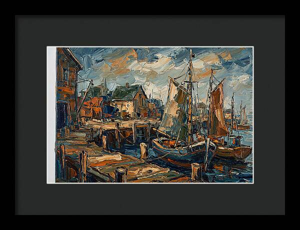 Dockside Serenity In Palette Knife