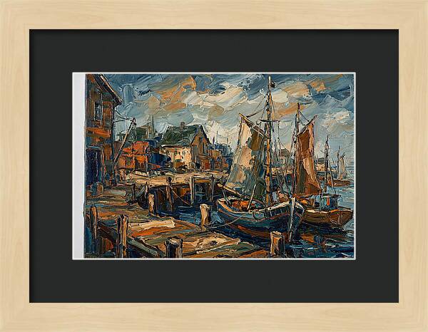 Dockside Serenity In Palette Knife