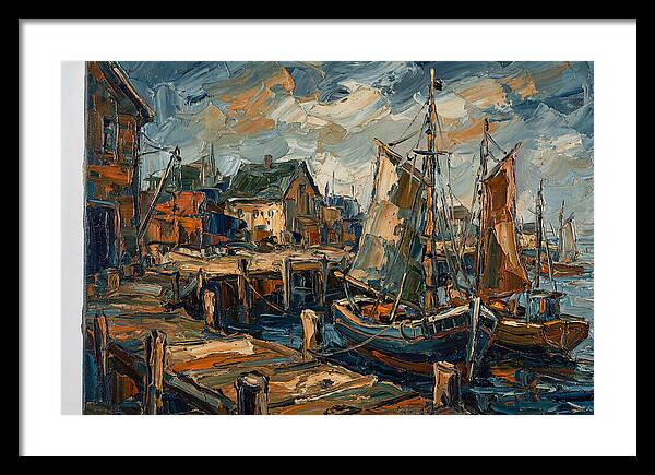 Dockside Serenity In Palette Knife