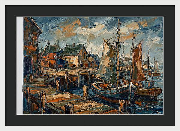 Dockside Serenity In Palette Knife