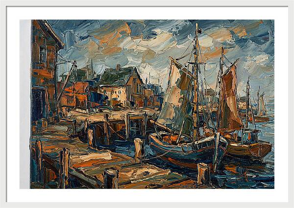 Dockside Serenity In Palette Knife